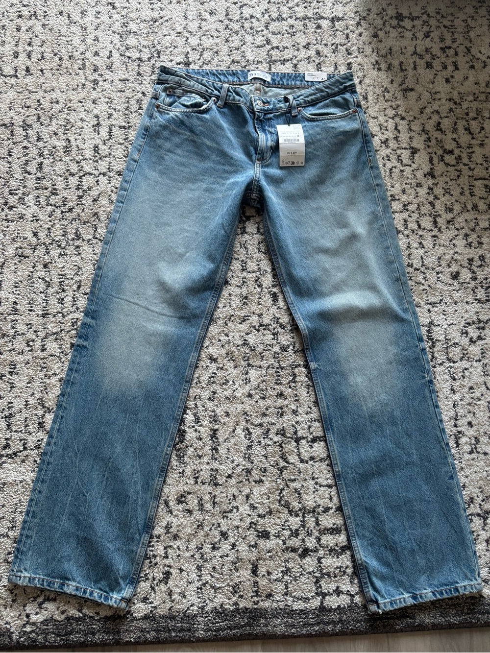 Zara TRF Low Rise Straight Cut Jeans